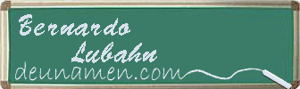 Bernardo Lubahn Visitenkarte